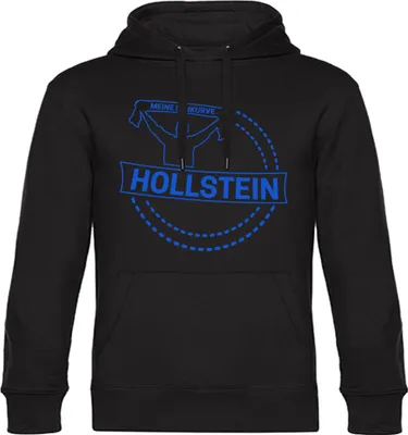 Produktbild von multifanshop Kapuzen Sweatshirt - Holstein - Meine Fankurve, schwarz, Größe S