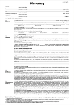 Image de sigel Vordruck "Mietvertrag", A4, 4-seitig - für den Markt: D - 25 Stück (MV464)