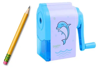 Image de Strugaczka Temperówka Na Korbkę Delfin Niebieska
