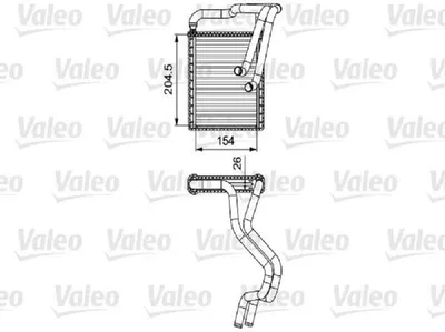 Produktbild von VALEO 812430 Wärmetauscher Innenraumheizung Kühler für HYUNDAI i30 (FD) für KIA CEE'D Schrägheck (ED)