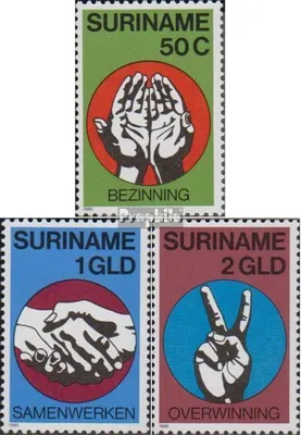 Produktbild von Briefmarken Suriname 1980 Mi 923-925 (kompl.Ausg.) postfrisch Unabhängigkeit
