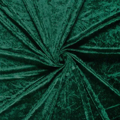Produktbild von Samtstoff 0,5m Schritte - Meterware 147 cm breit – Velvet Stoff viele Farben | Dekostoff, Polsterstoff & Nähstoff 028 Dunkelgrün