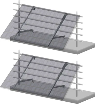 Produktbild von Zelsius Universal Solarmodul Balkonhalterung Set für 2 Solarpanele, verstellbarer Winkel, Montageset