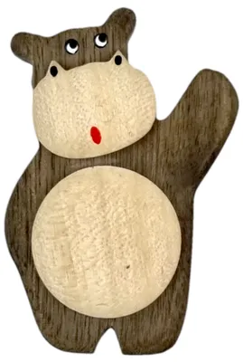 Obrázek produktu pro 2Kids Toys Dřevěná magnetka velká Hroch