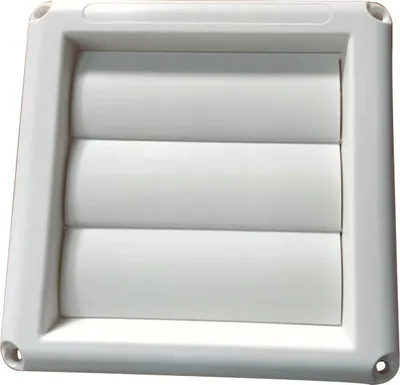 Obrázek produktu pro Větrací mřížka s uzavíratelnými lopatkami, bílá, 125 mm