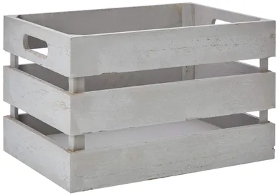 Zdjęcie produktu dla Pudełko do przechowywania Zeller "Vintage grey", drewno, 31 x 21 x 18,7 cm, 15136