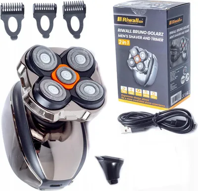 Zdjęcie produktu dla Akumulatorowa Golarka Riwall Bruno Rbgm-01 Męska Maszynka Do Golenia Trymer
