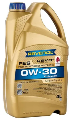 Produktbild von RAVENOL FES für 0W-30 4 Liter Motoröl Motorenöl Longlife-12 FE 229.61 MS-13340 9.55535-DS1 9.55535-GS1 Iveco 18-1811 SC1 LV STJLR.03.5007 PSA B71 2290