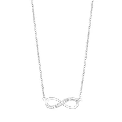 Produktbild von s.Oliver Jewel Damen Kette Collier Silber Zyrkonia Infinity 2012527