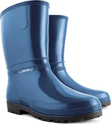 Produktbild von DEMAR Gummistiefel Gartenstiefel Arbeitsschuhe Regenschuhe Schutzstiefel Dunkelblau 38/39