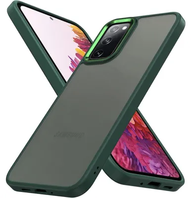 Productafbeelding van Beschermhoes voor Samsung Galaxy S20 FE, mat, transparant groen, schokbestendig, krasbestendig