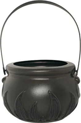 Produktbild von Halloween-Süßigkeiten-Eimer, schwarzer Kesselhalter, Requisitenschale, Halloween-Dekoration, Party-Eimer, Trick oder Treat, festliche Heimdekoration