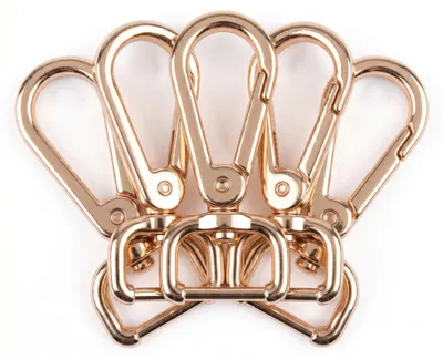 Produktbild von 5 Karabiner Karabinerhaken Taschenkarabiner Größen Farbwahl Gurtband Hundeleinen