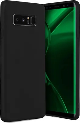 Produktbild von ONEFLOW® Slim Case kompatibel mit Samsung Galaxy Note8 - Hülle ultra dünn aus Silikon, Schwarz