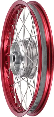 Immagine prodotto di Ruota a raggi 1,6 x 17" Cerchio in alluminio anodizzato rosso, raggi in acciaio inossidabile - Simson S53OR, S83OR