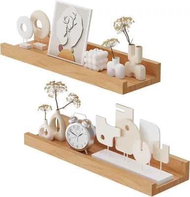 Produktbild von Wandplanken Set, 2-teilig, 40 x 12 cm, schwebendes Regal für die Wand