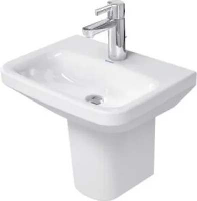 Zdjęcie produktu dla Duravit DURASTYLE umywalka bez przelewu, z otworem na baterię, 450 x 335 mm, 1 otwór na baterię, biała