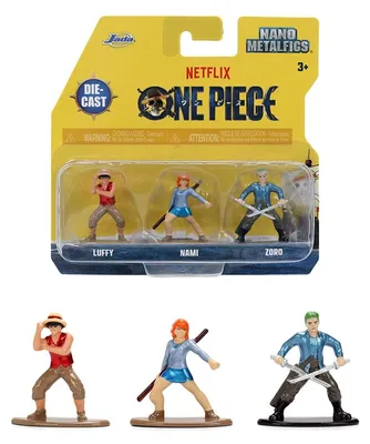 Produktbild von Jada Sammelfigur One Piece Nano 3-Pack 9337507314R00