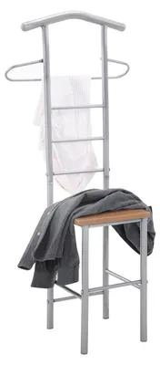 Produktbild von Herrendiener Stummer Diener Kleiderständer JIVO, in buchefarben anthrazit,121 cm, Garderobe mit Hosenbügel