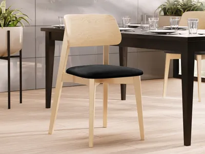 Obrázek produktu pro Čalouněná židle do kuchyně CIBOLO 1 - buk / černá