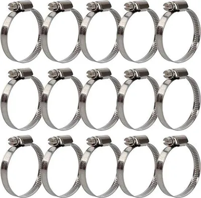 Produktbild von Famanu Schlauchschellen Edelstahl - Verstellbar 32-50 mm