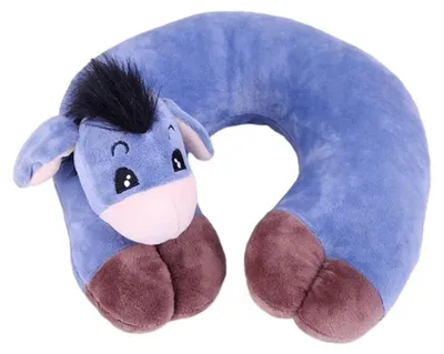 Produktbild von Tragbares Nackenkissen in U-Form aus Memory-Schaum, Nackenstütze mit Cartoon-Tiermotiven