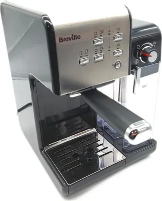 Produktbild von Breville PrimaLatte II Kaffee Espressomaschine Pumpe 19 Bar Milchschäumer Schwarz Silber VCF108X01 Aromen Facette