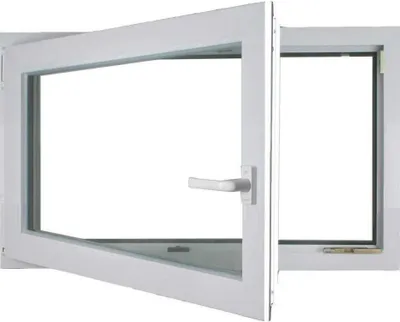 Produktbild von Meeth Kellerfenster 90 x 40 cm DIN links 1 Flügelig Dreh-Kipp weiß