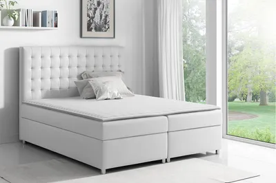 Obrázek produktu pro Hotelová manželská postel 140x200 SARITA - bílá  + topper
