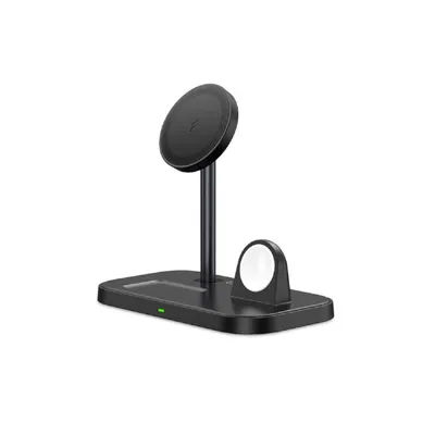 Produktbild von Tech-Protect wireless charger QI15W A22 3in1 Magnetic MagSafe, black