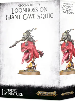 Produktbild von Warhammer Age of Sigmar Gloomspite Gitz Loonboss on Giant Cave Squig