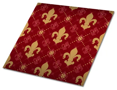 Produktbild von Selbstklebende Platten 30x30 cm Wandpaneele 9 Stück im Set Wanddeko - Königliche Lilien