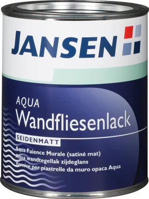 Produktbild von Jansen Aqua Wandfliesenlack weiss Seidenmatt für Innenbereich 750ml