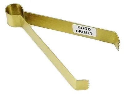 Räucherstäbchenhalter Messing 12 cm handgefertigt gold