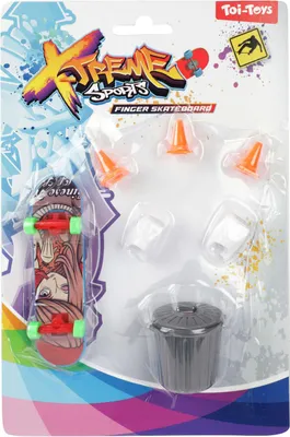 Produktbild von Toi-toys Skate-Finger-Skateboard mit Zubehör