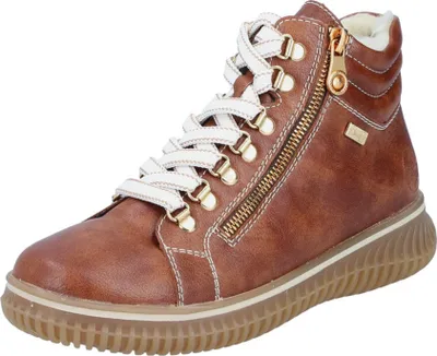 Produktbild von Rieker Schnürstiefel - Kaffeebraun Kunstleder : Normal : 38 Größe: 38 Weite: Normal