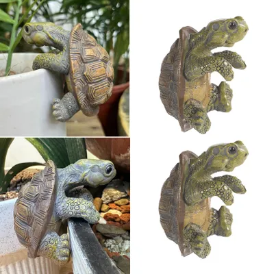 Schildpad-Tuindecoratie, 8 cm, kletternd, wetterfest