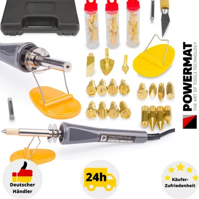 Produktbild von Lötkolben Set 60W Elektrische Lötstation 22x Lötspitzen Feinlötkolben mit Koffer