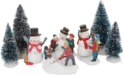 Produktbild von VBS Miniaturen Set "Schneemann", 8-tlg.