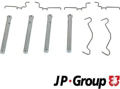 Produktbild von 10x JP GROUP 4863750110 Zubehörsatz Scheibenbremsbelag Hinten für TOYOTA Yaris Schrägheck (P1) für MITSUBISHI Space Star (DGA)