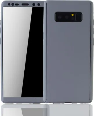 Produktbild von Handyhülle Schutzhülle für Samsung Galaxy Note 8 Full Case Cover Displayschutz 360 Grau