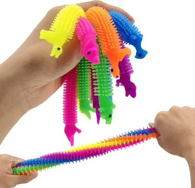 Produktbild von Dehnbare Dinosaurier-Nudeln,Fidget-Spielzeug einzigartiges sensorisches Spielzeug für Kinder und Erwachsene mit ADS,ADHS,OCD oder Autismus- (Dinosaurier)