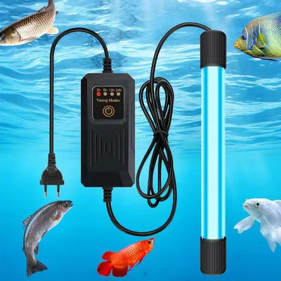 UV-Sterilisatorlampe für Aquarium mit Timer, 11 W
