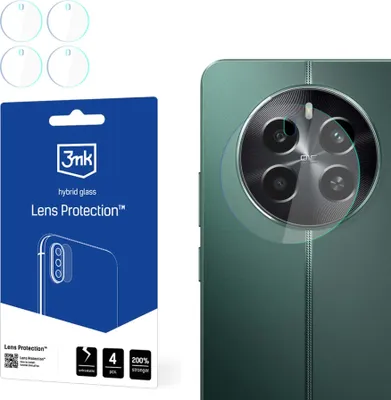 Produktbild von 3mk Hybridglas Lens Protection für Realme 12 4G Kamera Objektiv Kameralinse 0,16mm 6H (4 Stück)