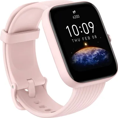 Image de Amazfit Bip 3 Pro Rose/Large HD Color Display SpO2 Measurement/5ATM Stress Monitoring &amp