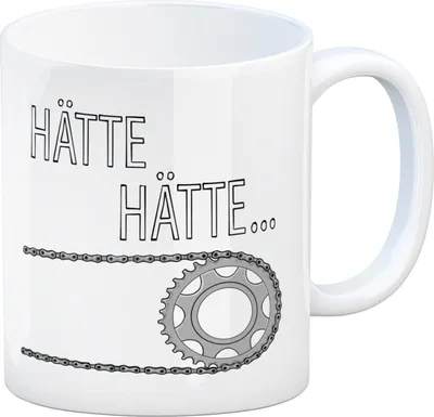 Produktbild von Hätte, Hätte ... Fahrradkette Kaffeebecher