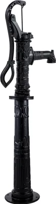Image de Pompe à eau manuelle SucceBuy avec support, fonte, puits extérieur pour l'irrigation du jardin et de la ferme