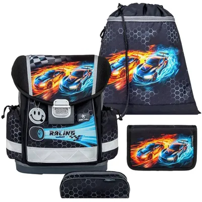 Produktbild von Belmil Schulranzen Set Rennwagen Jungen 1.Klasse Grundschule Classy