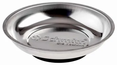 Produktbild von Schmith Magnetische Schale Magnetschale Rund 148x25mm Werkstattschale Werkzeughalter Magnethalter Schraubenhalter Teller Edelstahl Gummiert Werkstatt Ordnung Halter