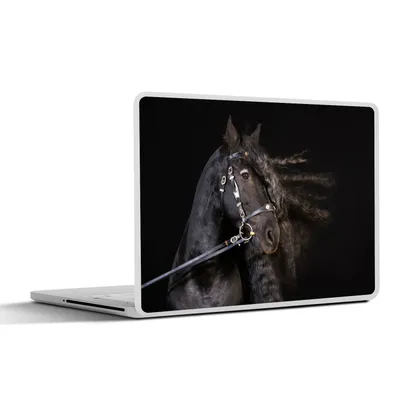 Produktbild von MuchoWow® Laptop Aufkleber Sticker Cover Pferd - Halfter - Mähne 25x18 cm - Laptop-Deko